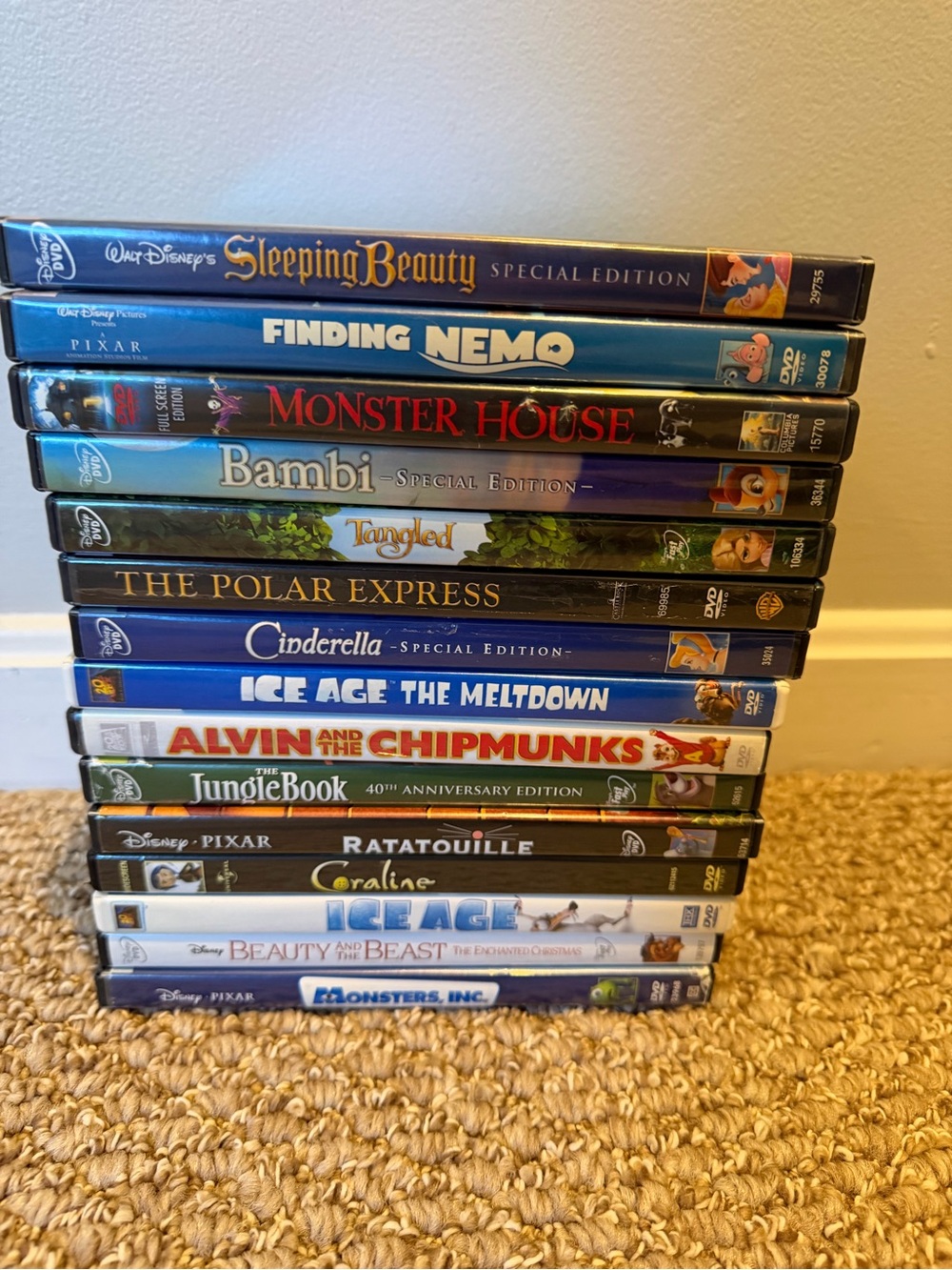 Disney & Pixar Mixed Family Movie DVD Collection - Blue Spine Set